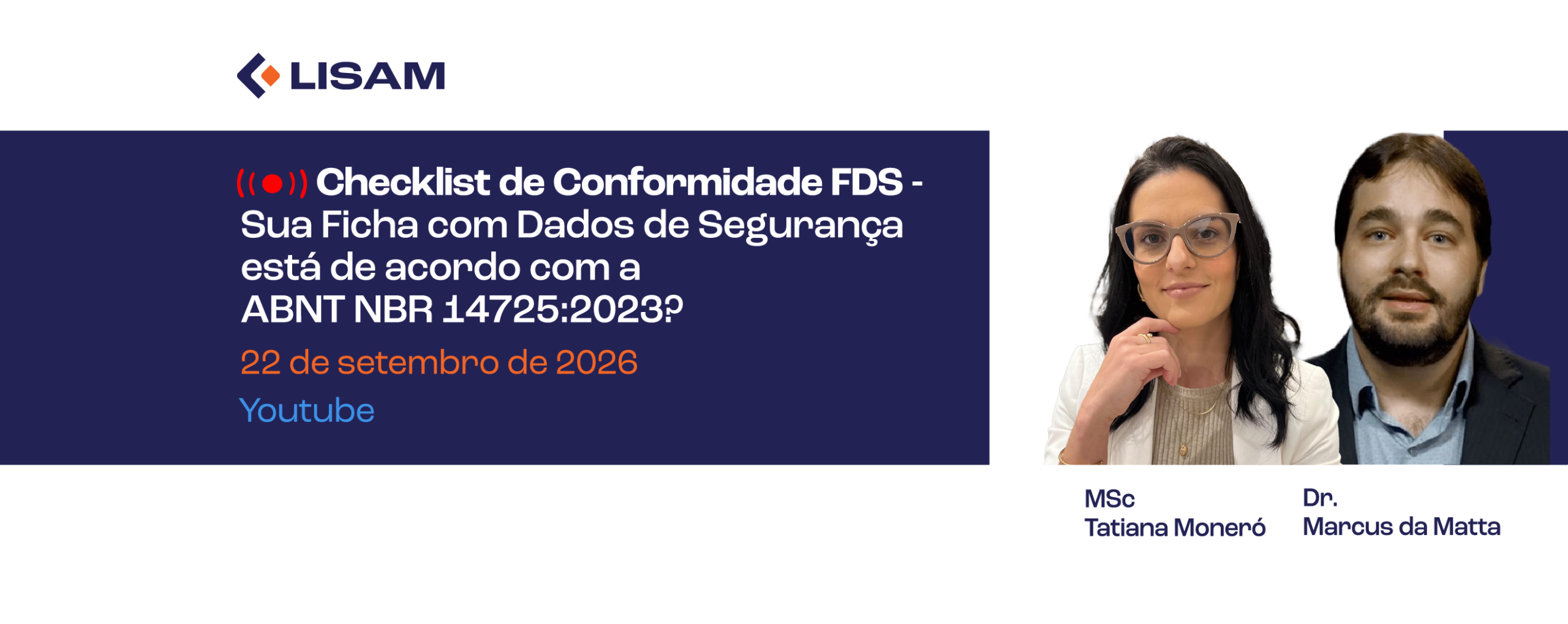 Webcast Smart Compliance | Checklist de Conformidade FDS: Sua Ficha com Dados de Segurança está de acordo com a ABNT NBR 14725:2023?