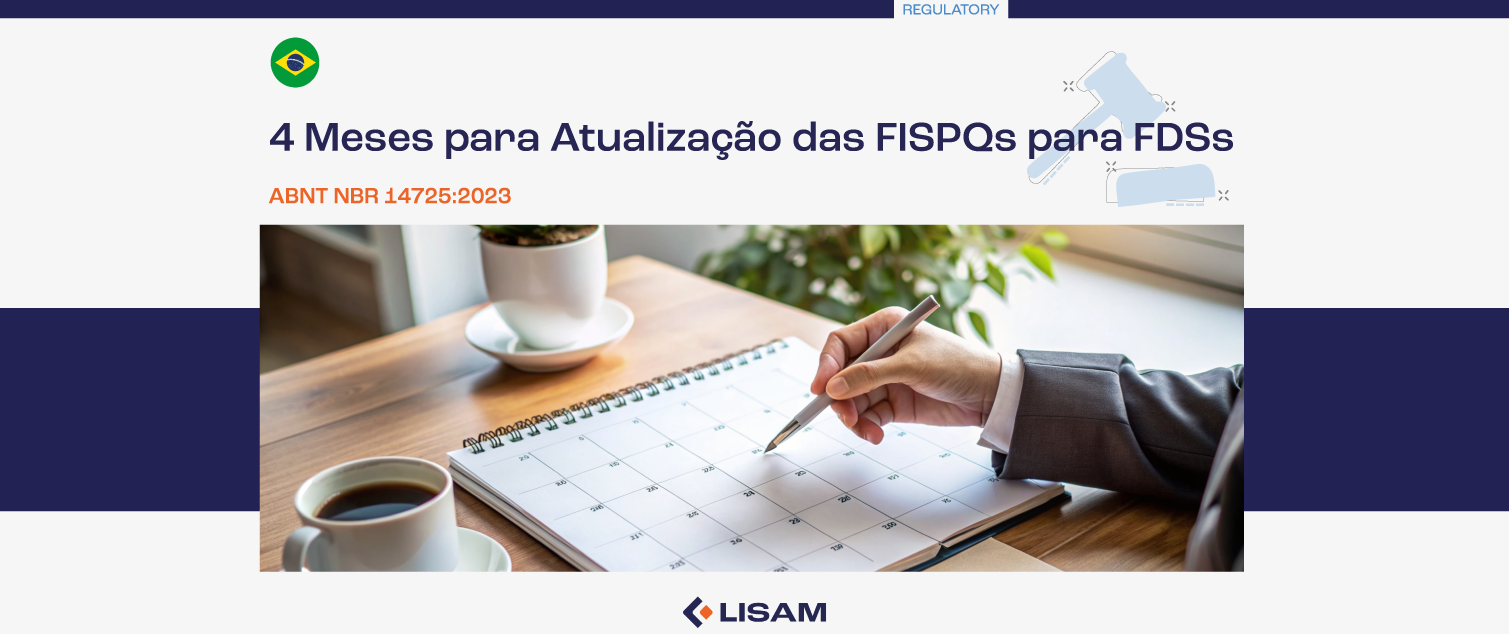 ABNT NBR 14725:2023 – 4 Meses para Atualização das FISPQs para FDSs 