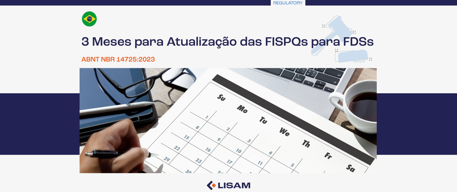 ABNT NBR 14725:2023 - 3 Meses para Atualização das FISPQs para FDSs