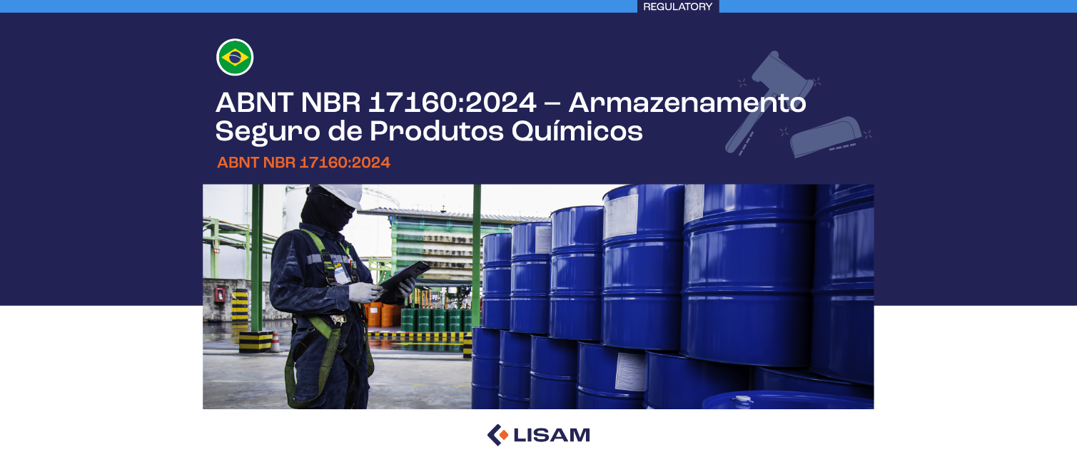 ABNT NBR 17160:2024 – Armazenamento Seguro de Produtos Químicos 