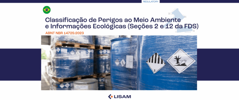 Classificação de Perigos ao Meio Ambiente e Informações Ecológicas (Seções 2 e 12 da FDS)