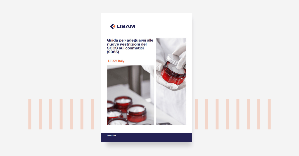 Guida per adeguarsi alle nuove restrizioni del SCCS sui cosmetici (2025)_Ebook cover picture