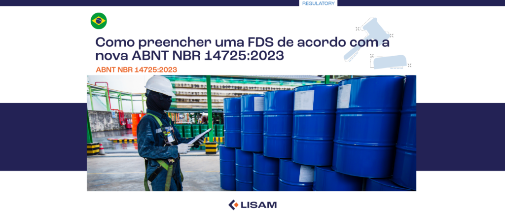 Como preencher uma FDS de acordo com a nova ABNT NBR 14725:2023