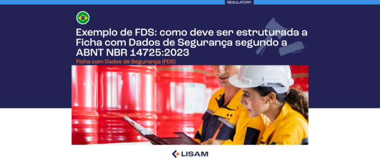 Exemplo de FDS: como deve ser estruturada a Ficha com Dados de Segurança segundo a ABNT NBR 14725:2023